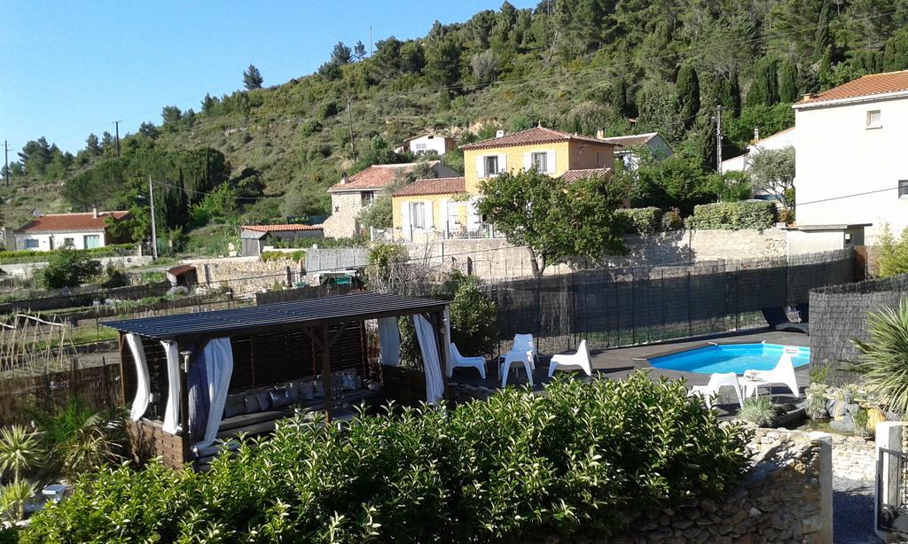Au Paradis Cathare Fraissé-des-Corbières Dış mekan fotoğraf